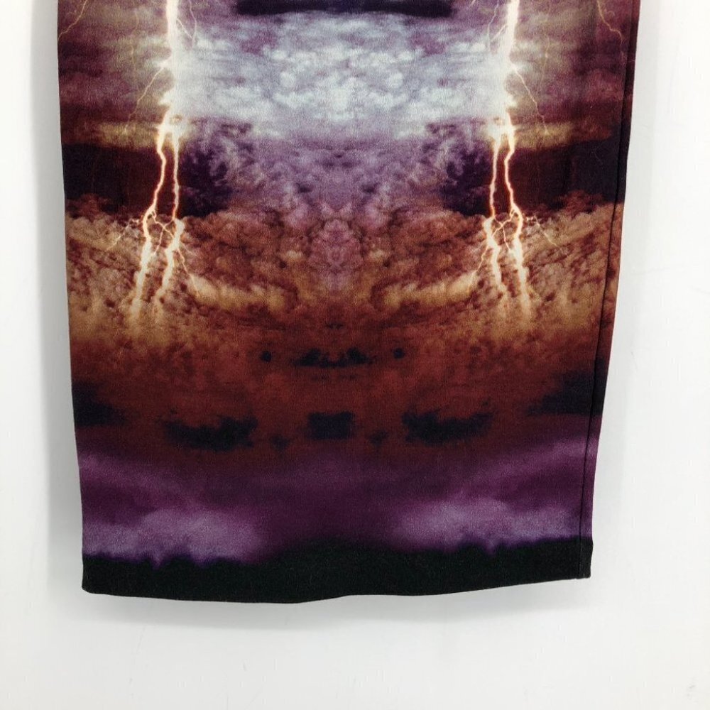 McQ by Alexander McQueen Lightning Knee length Tube Skirt Size XS - Picture 13 of 15